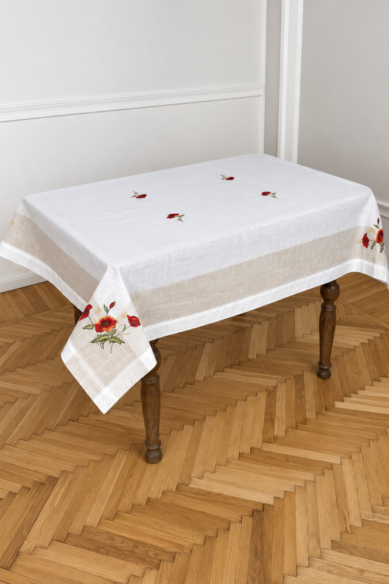 Скатертина Букет Маків | sk1834 - 120/150