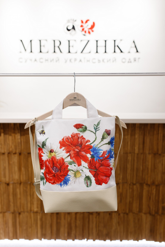Міська сумка City Квіти на білому фоні | sm23015