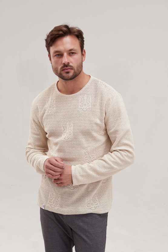 В'язаний джемпер Тризуб | vl1000