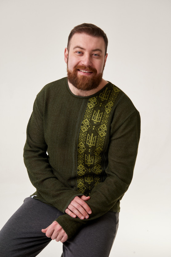 В'язаний джемпер Тризуб | vl1035