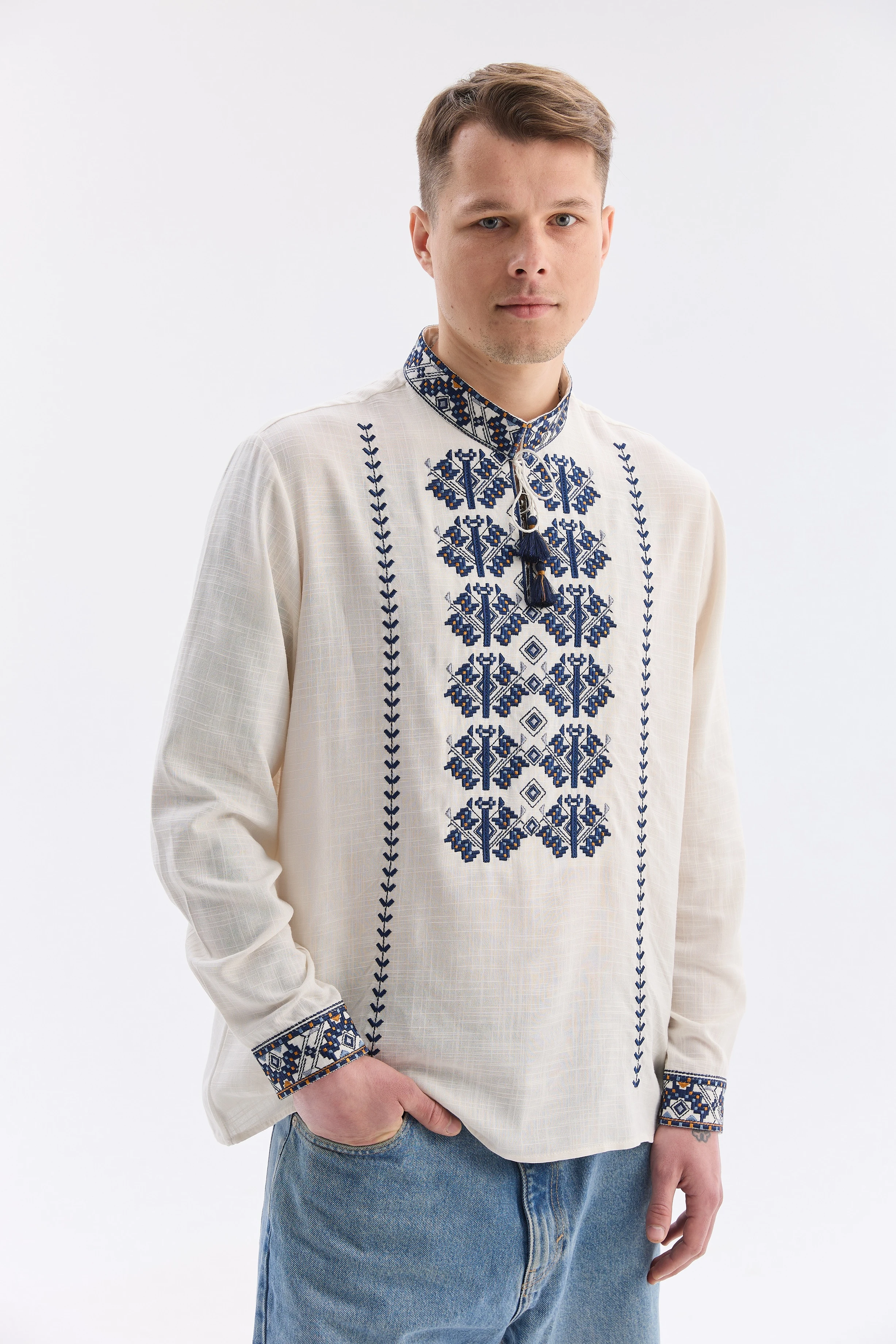 Чоловіча вишиванка Залісся | lm5505