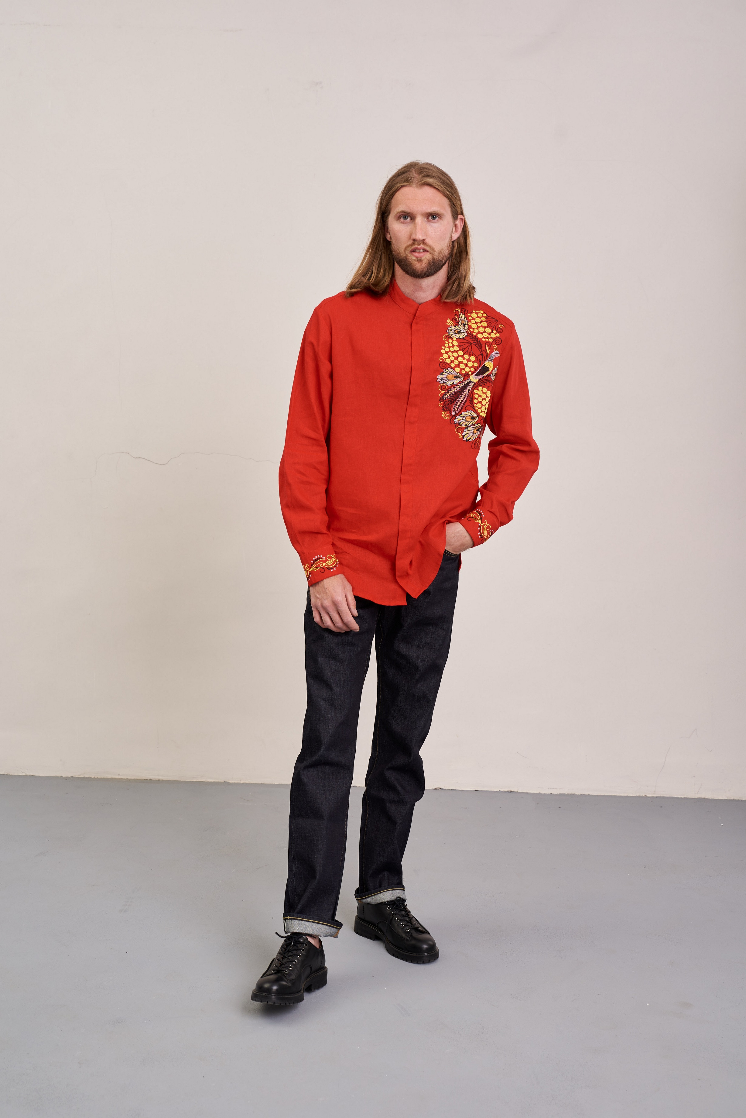 Чоловіча вишиванка Петриківська