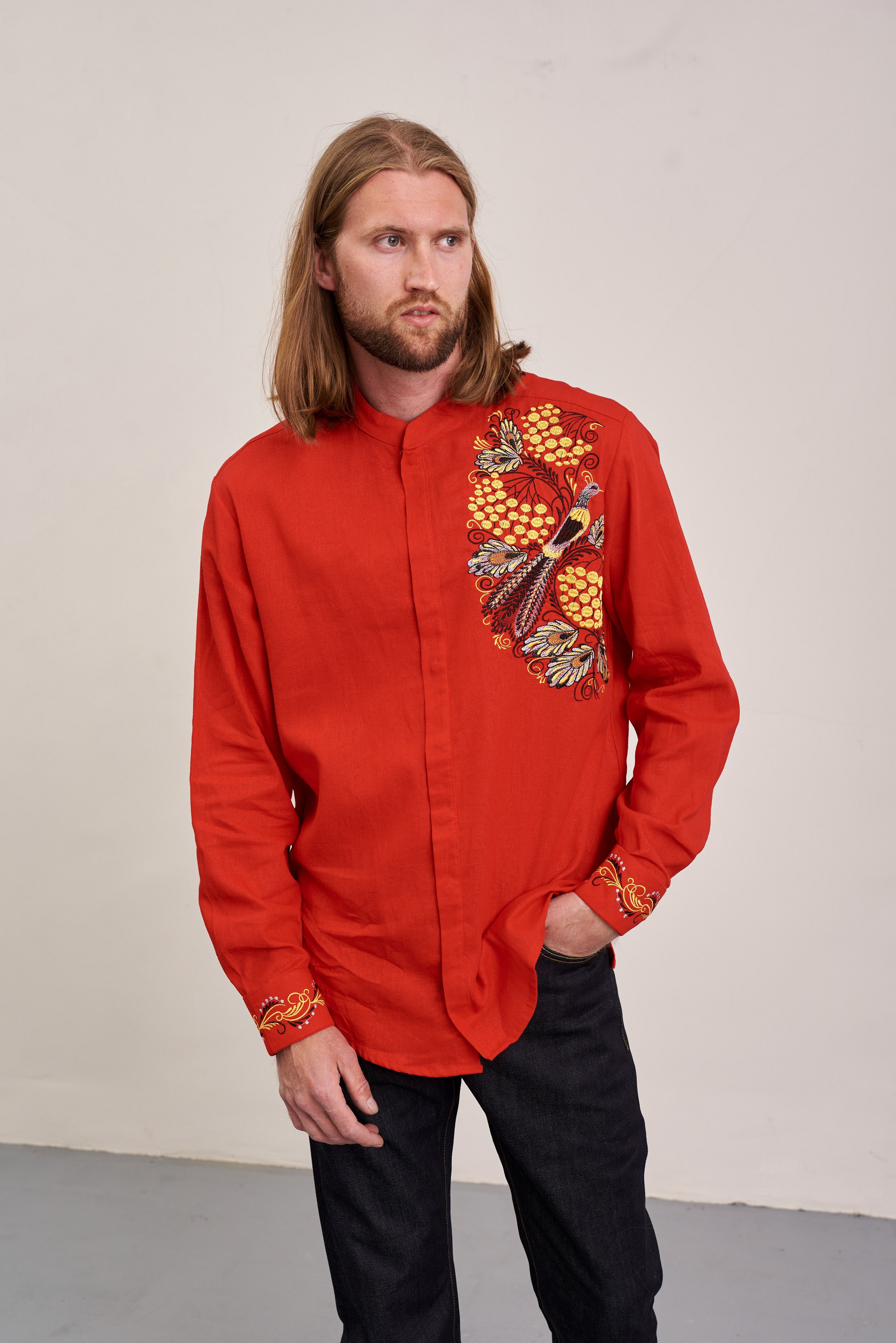 Чоловіча вишиванка Петриківська