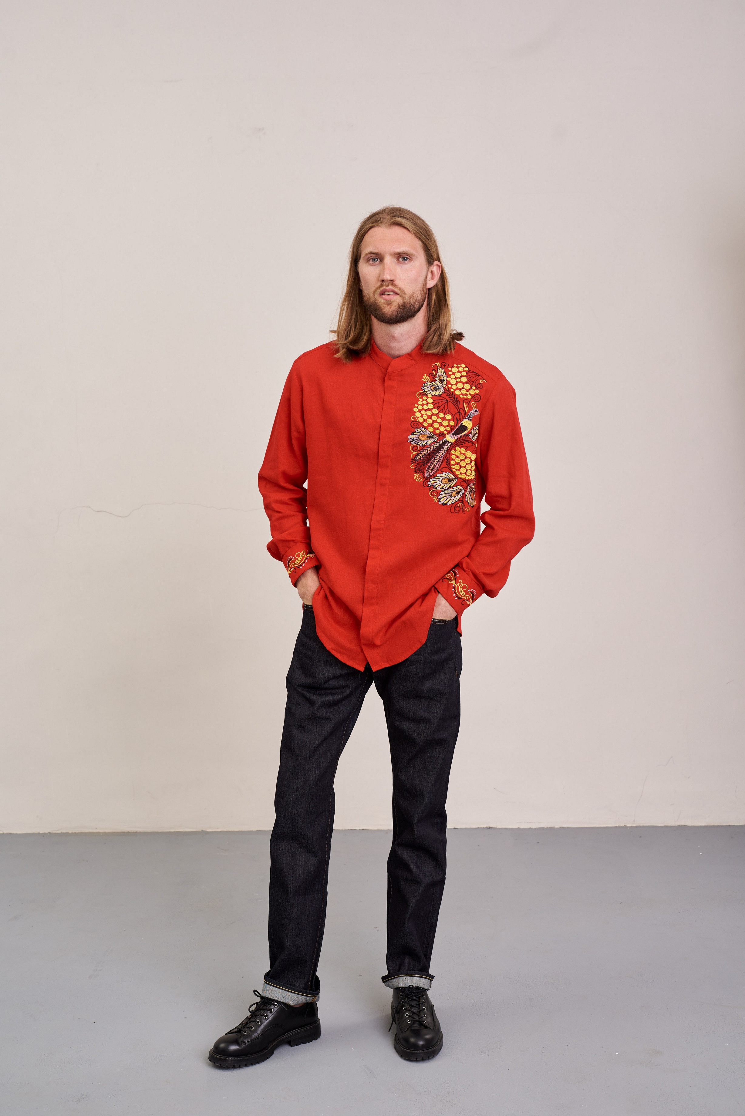 Чоловіча вишиванка Петриківська