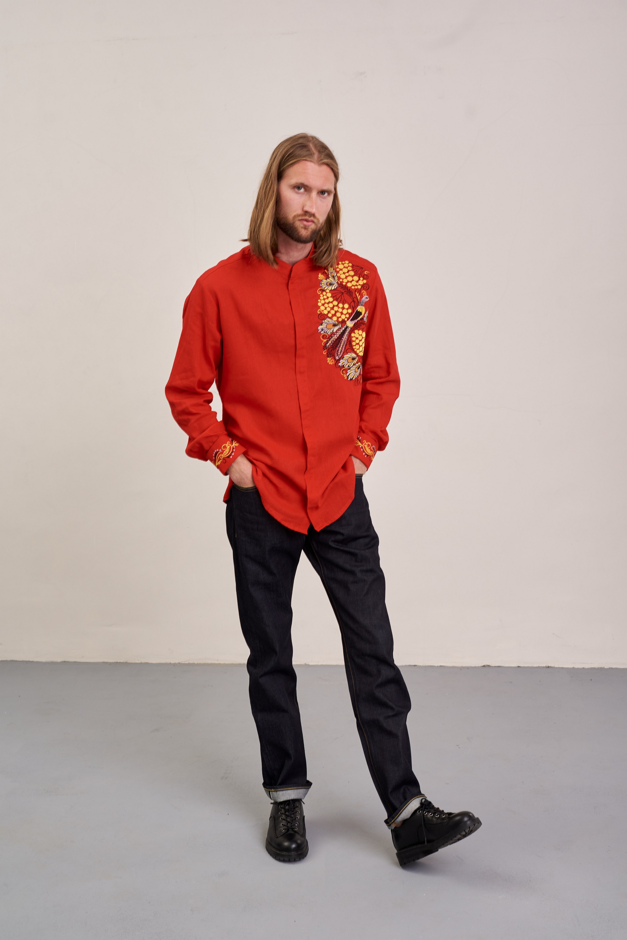 Чоловіча вишиванка Петриківська