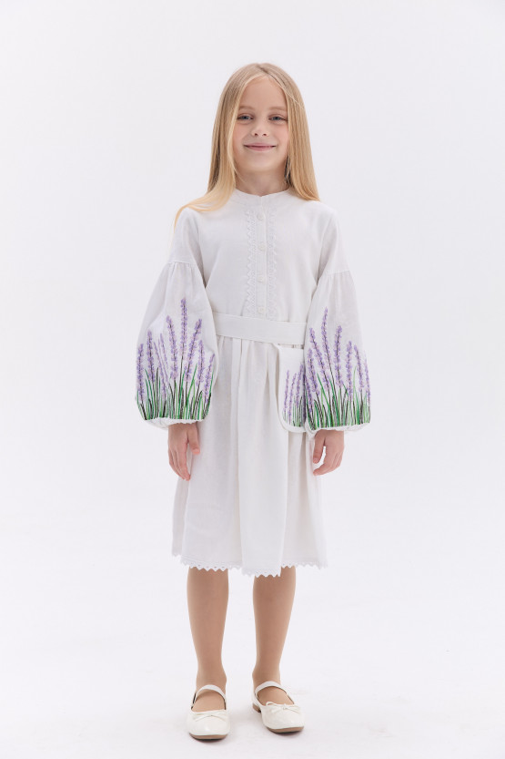 Сукня з вишивкою Лаванда | ksd1206
