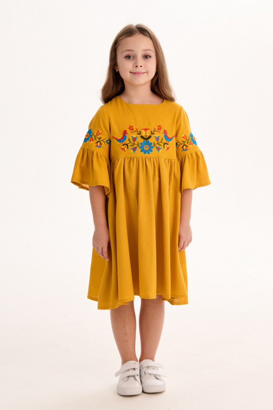 Сукня з вишивкою Горлиця | ksd710