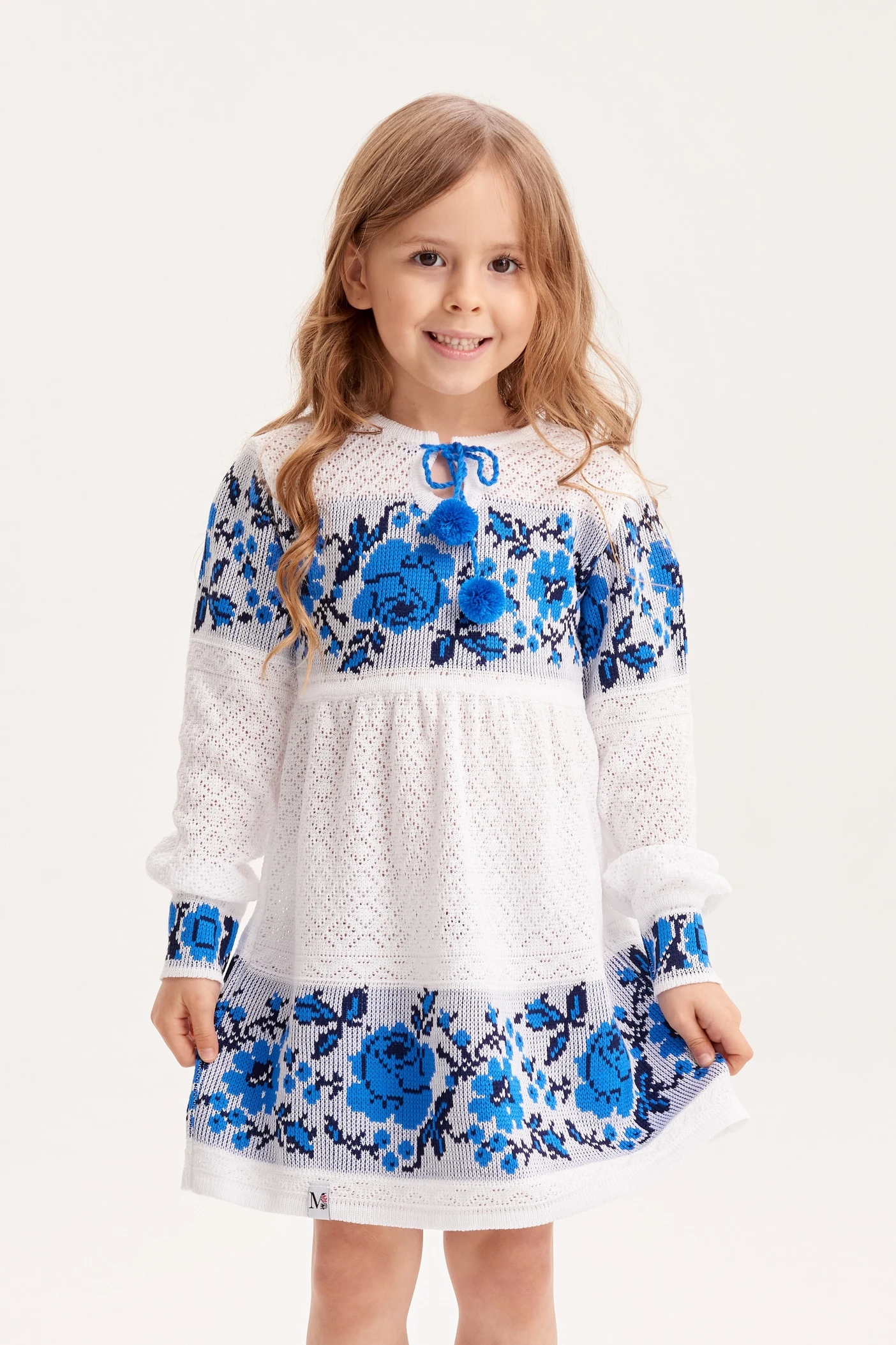 В'язана сукня для дівчинки Світанок | vl1004