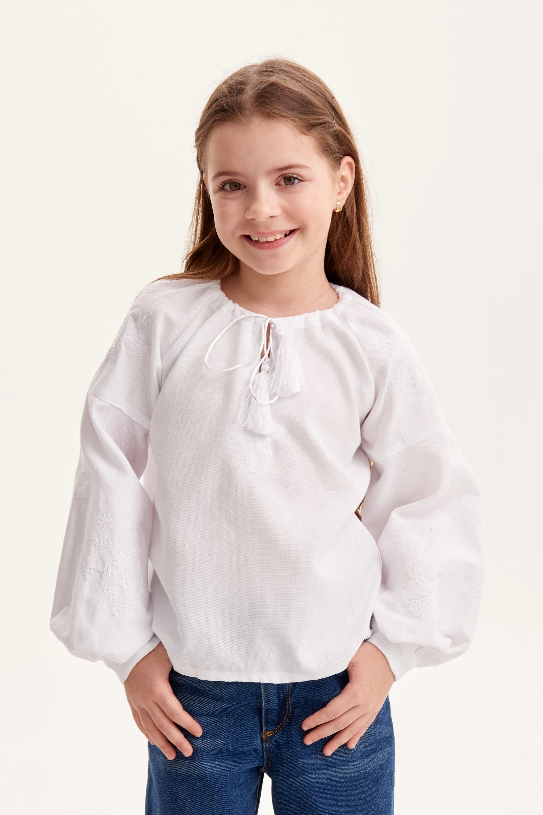 Вишиванка для дівчинки Зірка (еко-бавовна) | rd872