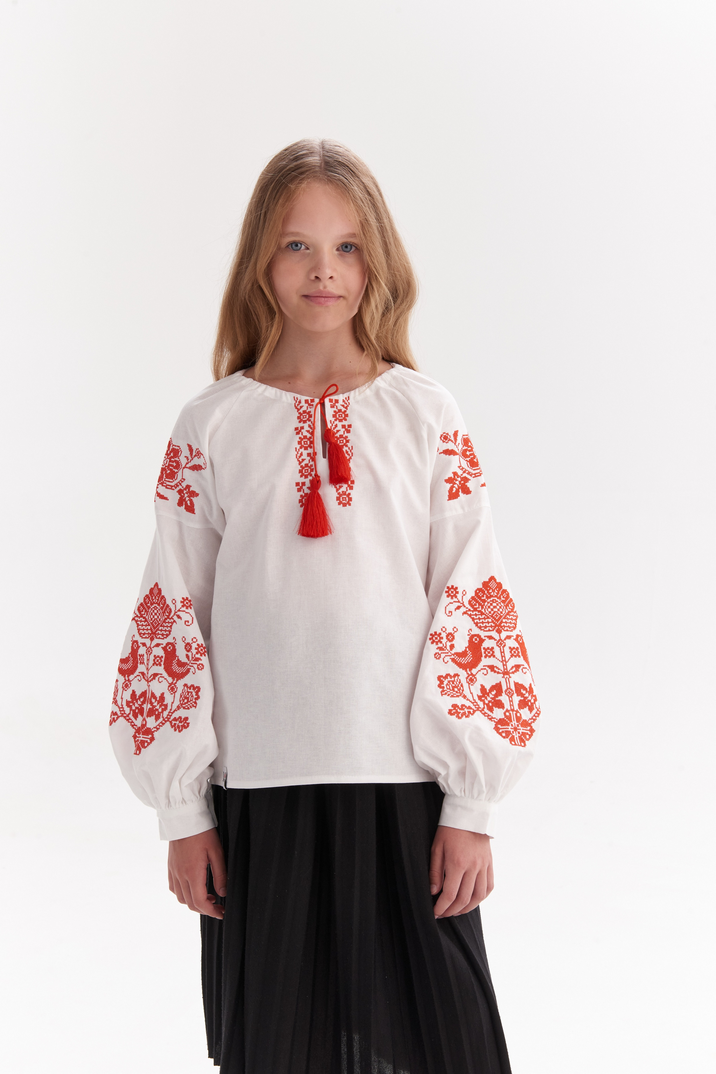 Вишиванка для дівчинки Птахи