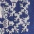 Тканина синя, орнамент білий