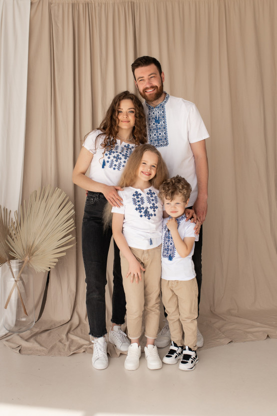 Футболки вишиванки для всієї сімї Зоряне сяйво | mf153/jf185/df167/df173