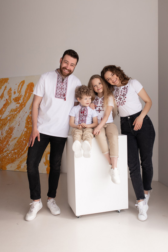 Футболки вишиванки для всієї сімї Зоряне сяйво | mf157/jf186/df176/df168