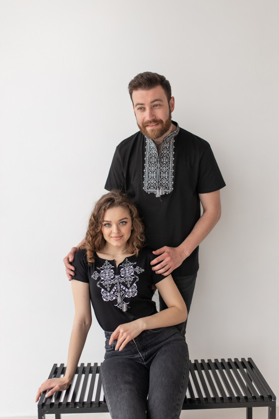 Футболки вишиванки для пари Елегія | mf158/jf125
