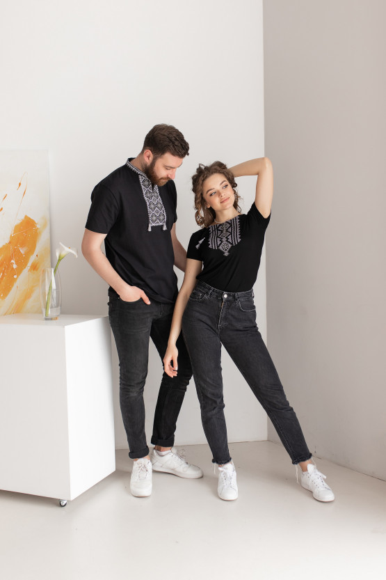 Футболки вишиванки для пари Гуцульські | mf177/jf0575