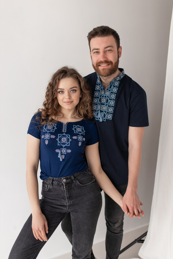 Футболки вишиванки для пари Оберіг | mf187/jf182