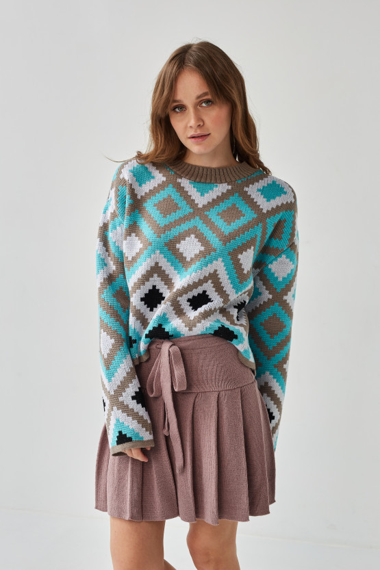 Костюм Лайт з міні спідницею | vj5221/vj8079