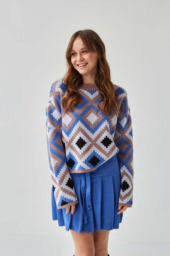 Костюм Лайт з міні спідницею | vj5222/vj8077