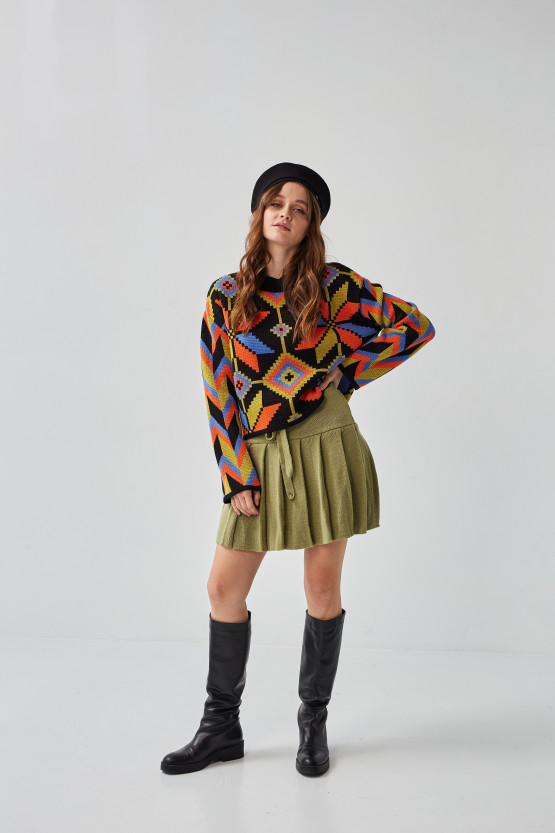 Костюм Еліс з міні спідницею | vj5235/vj8074