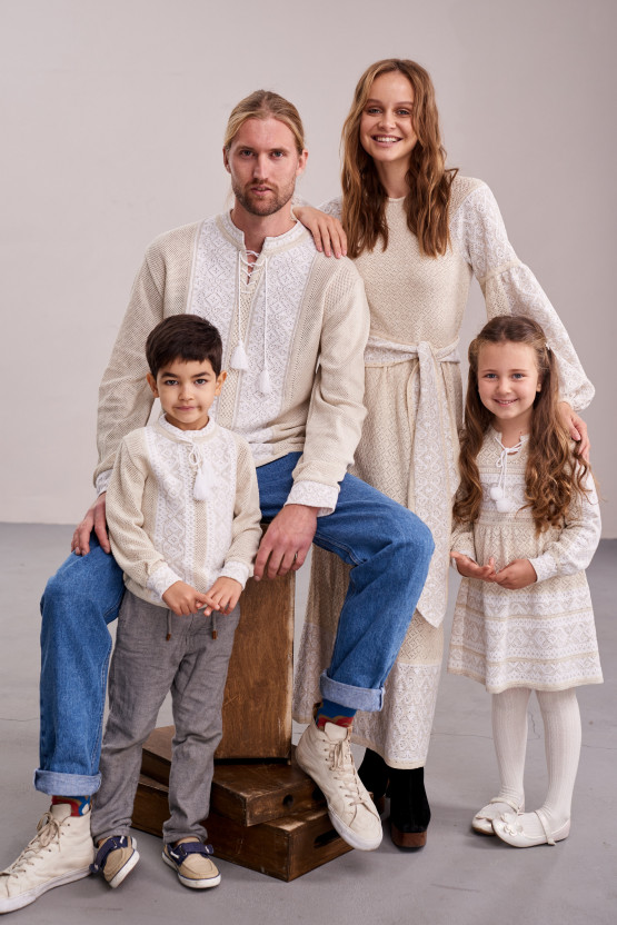 Комплект в'язаних вишиванок Сяйво | vl1008/vl1009/1007/1006