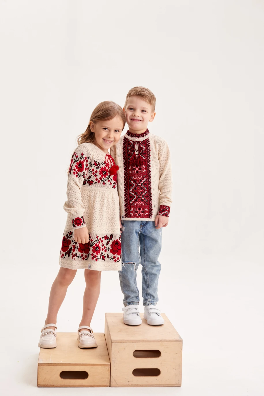 Дитячий комплект в'язаних вишиванок Спадок
