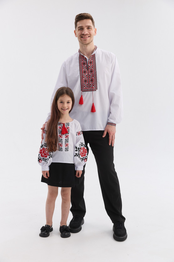 Комплект для тата та доньки Марко та Марія | mk256/rd556