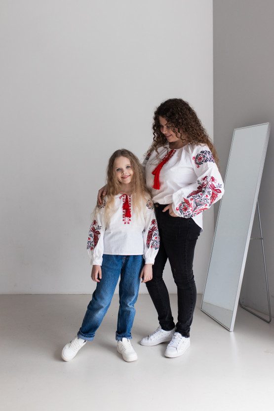 Комплект для мами та доньки Жарптиця | rj218/rd218