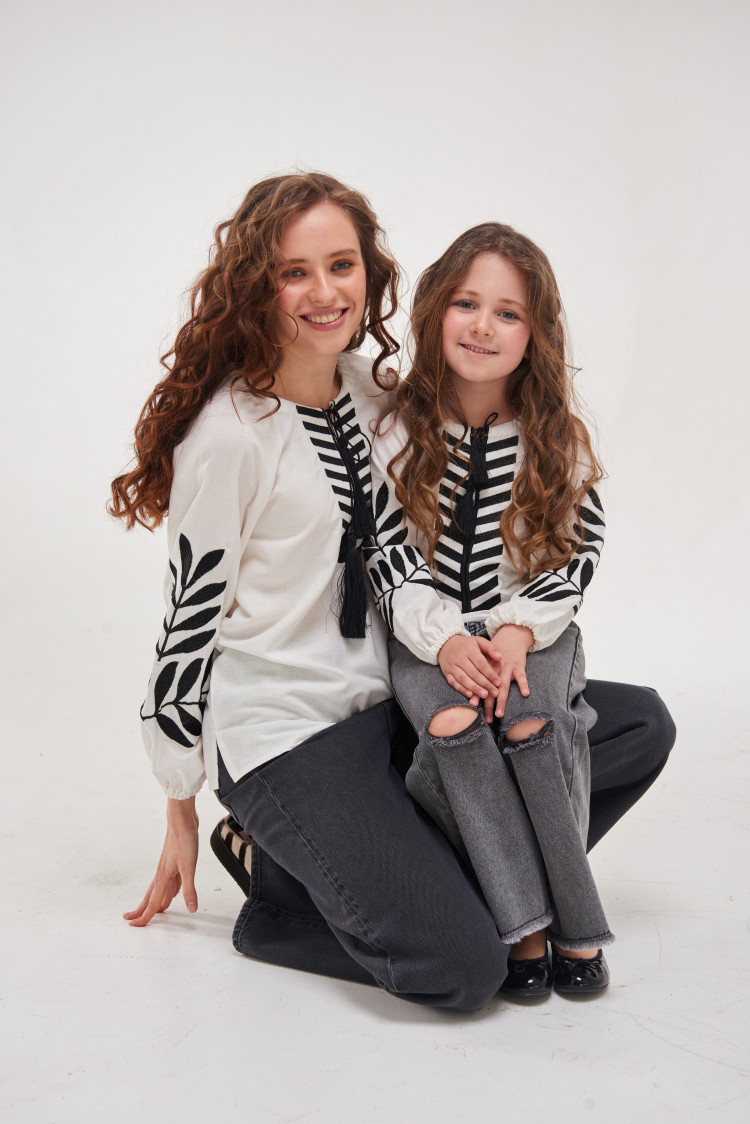 Комплект для мами та доньки Папороть | rj242/rd242