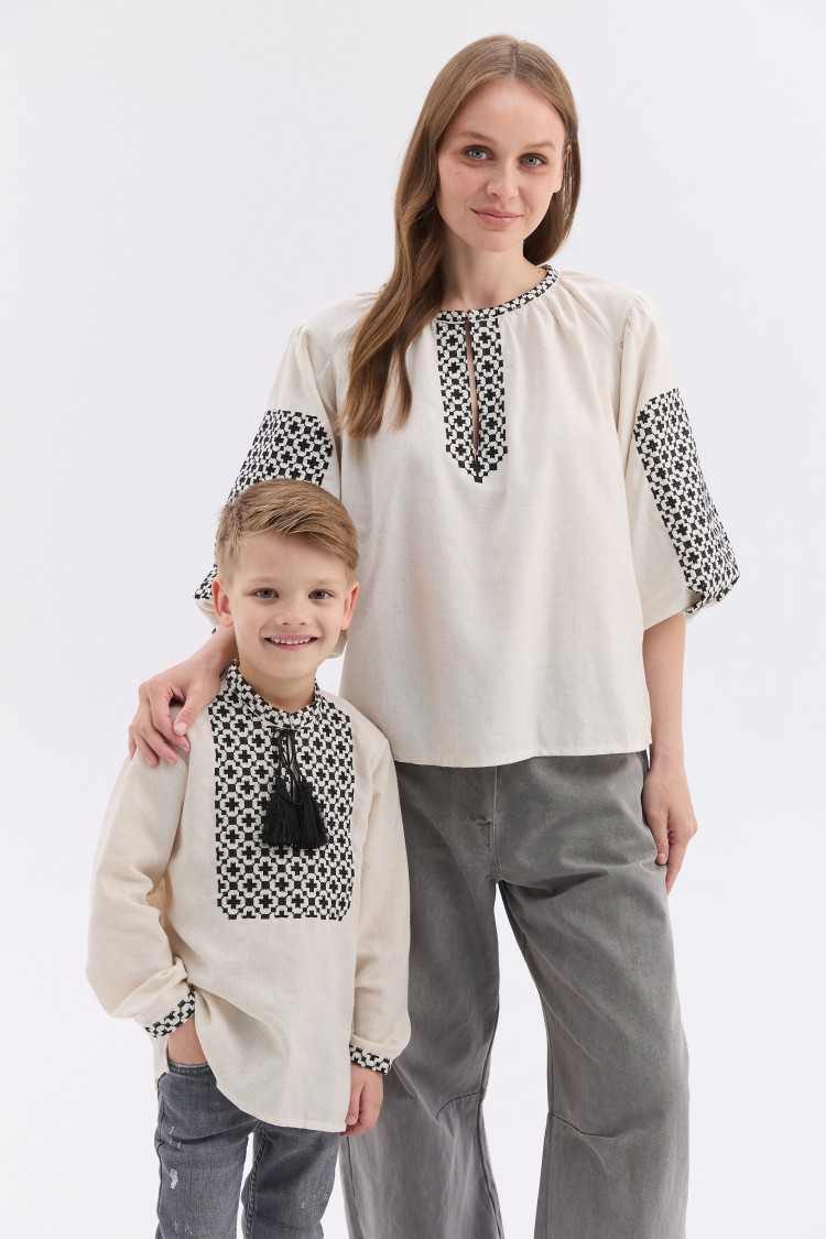 Комплект для мами та сина Бандера | rj264/kh255