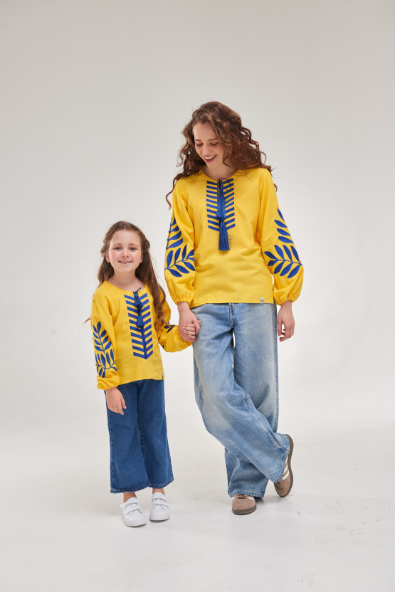 Комплект для мами та доньки Папороть | rj342/rd342