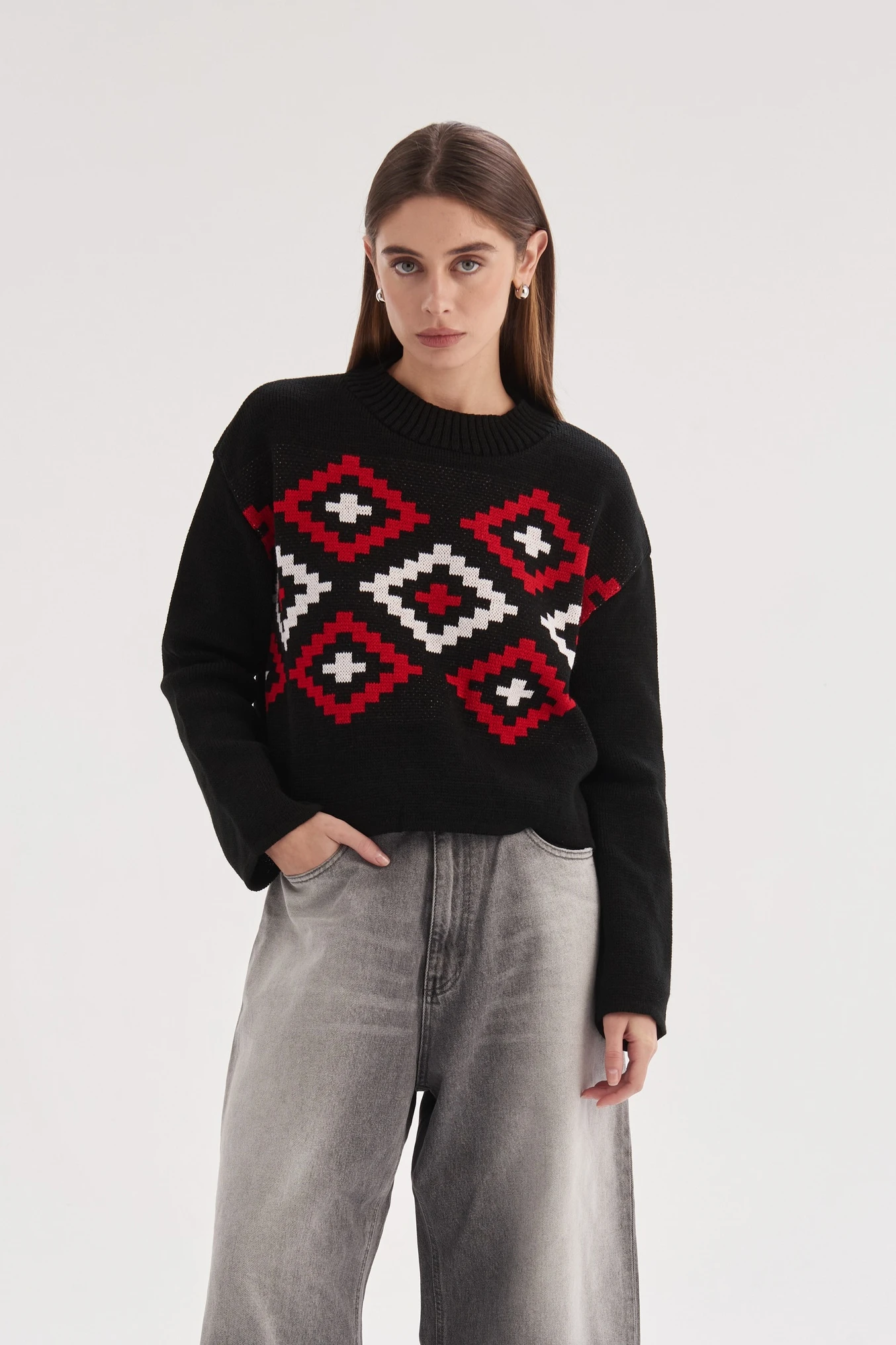 В'язаний джемпер Дана | vj5101