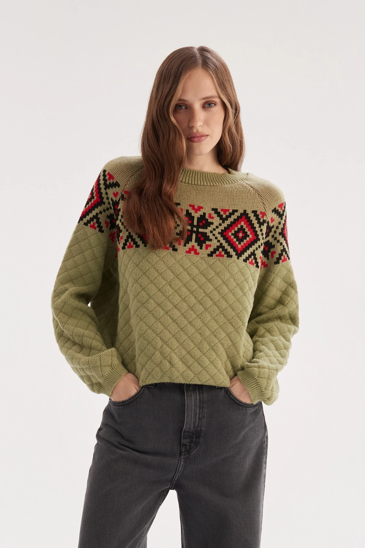 В'язаний джемпер Меланка | vj5119