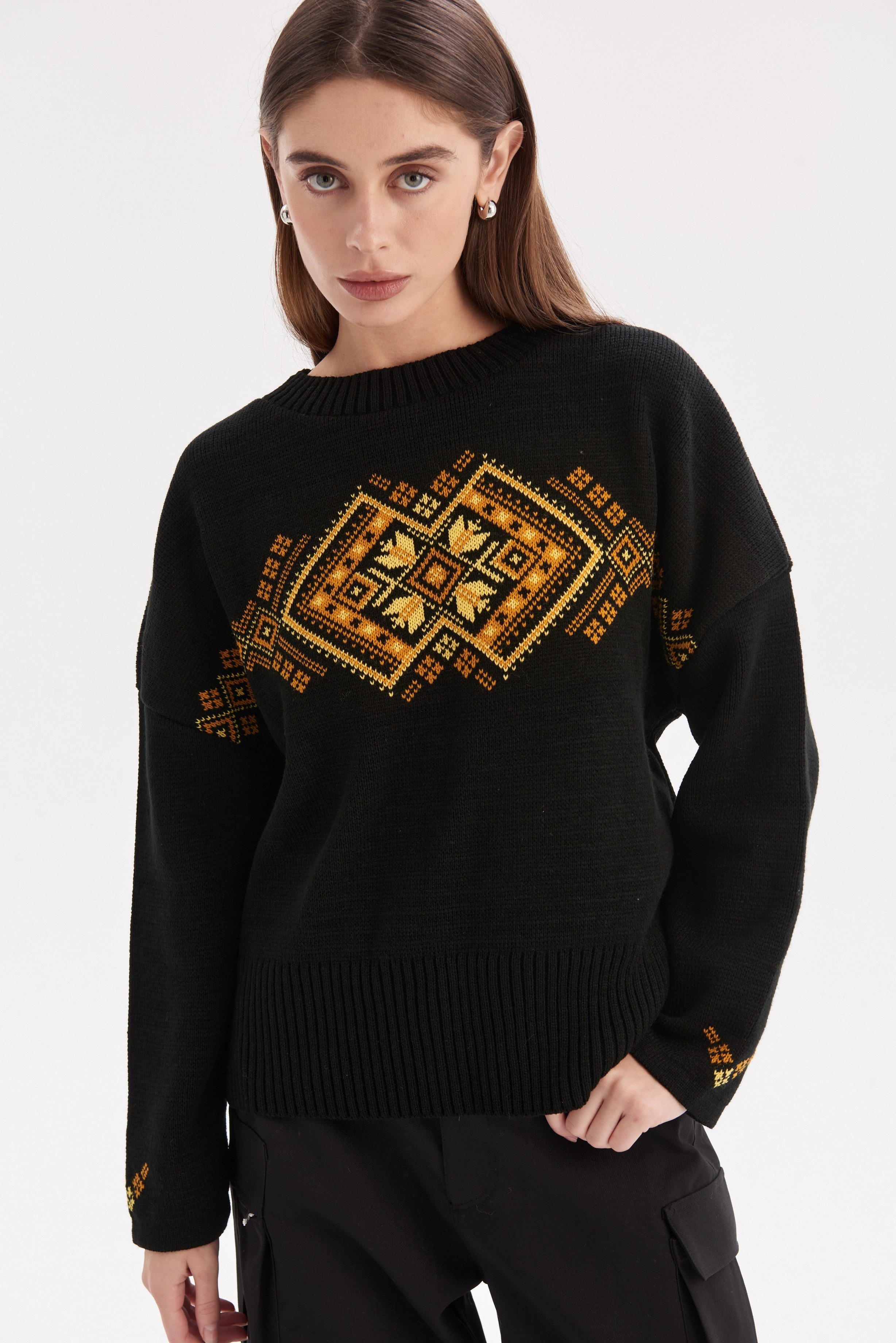 В'язаний джемпер Етно