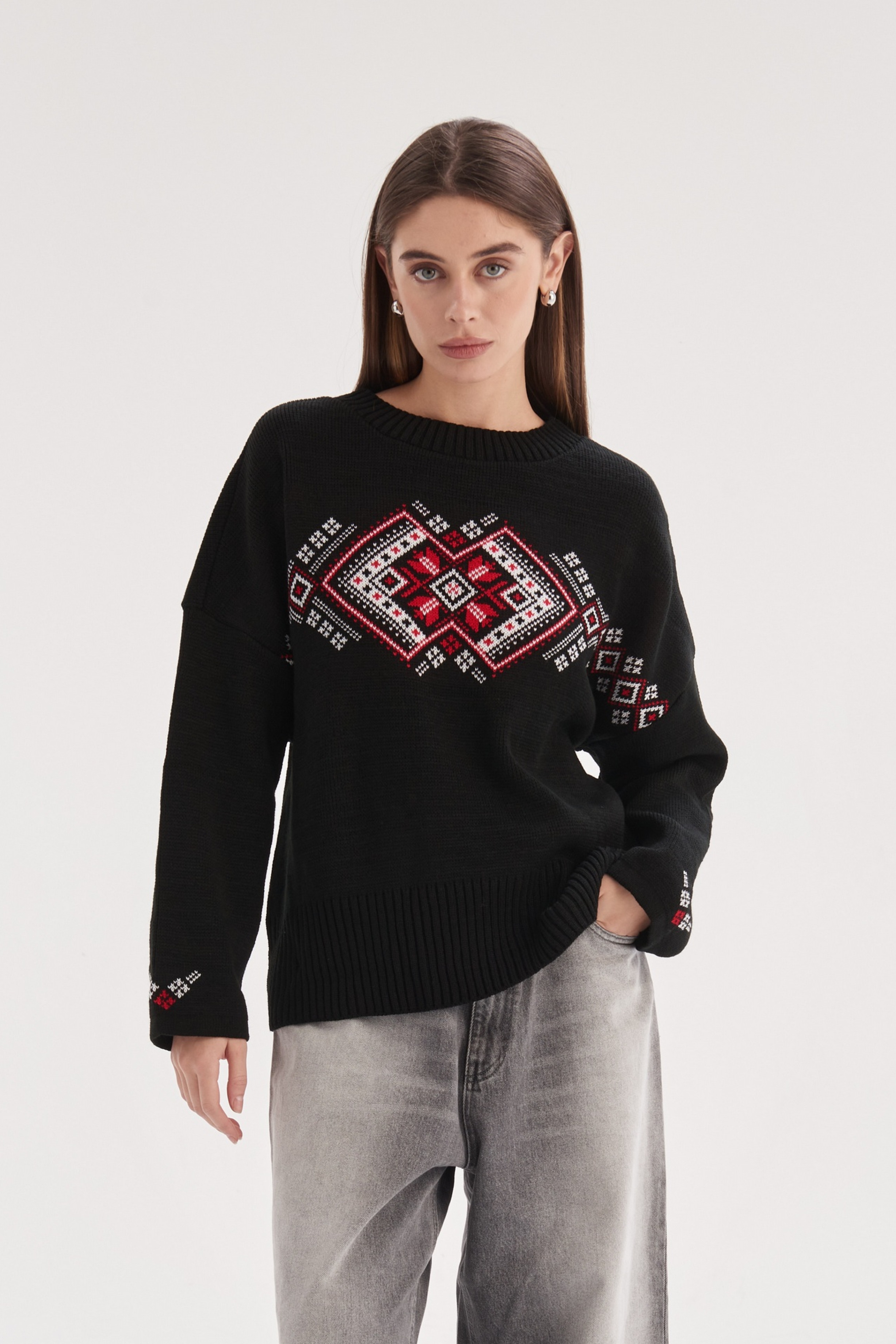 В'язаний джемпер Етно