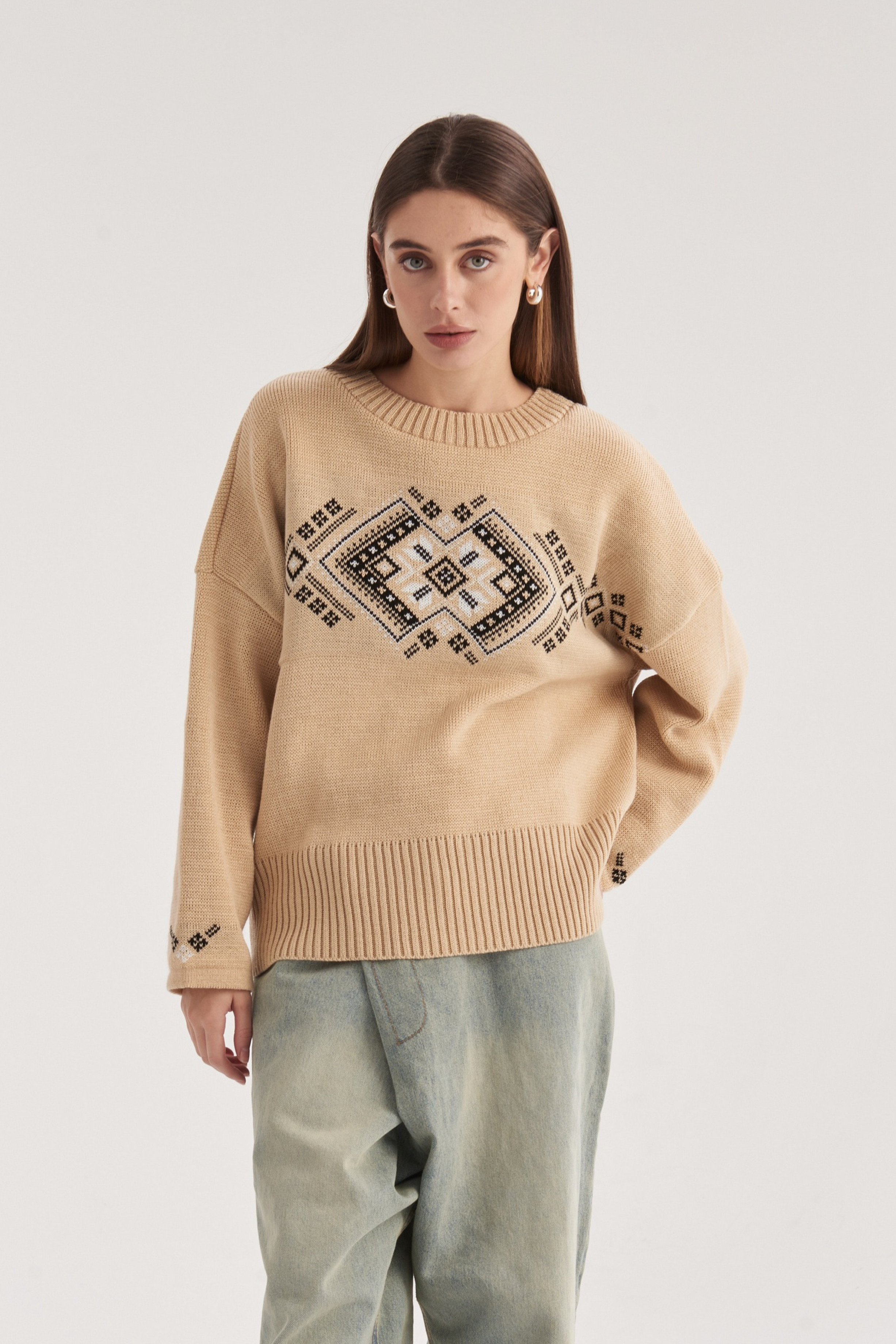 В'язаний джемпер Етно