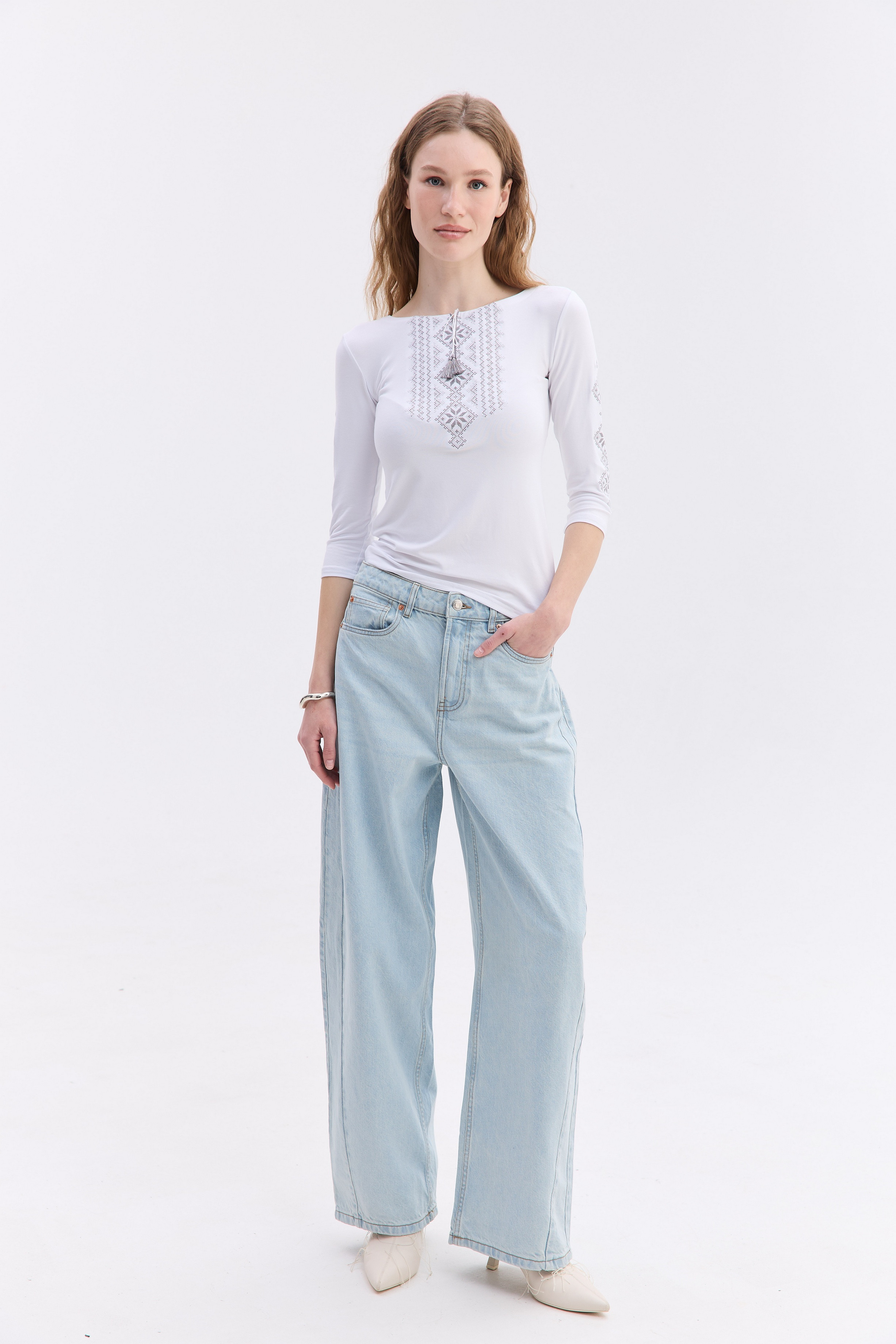 Жіноча трикотажна вишиванка Гуцулка