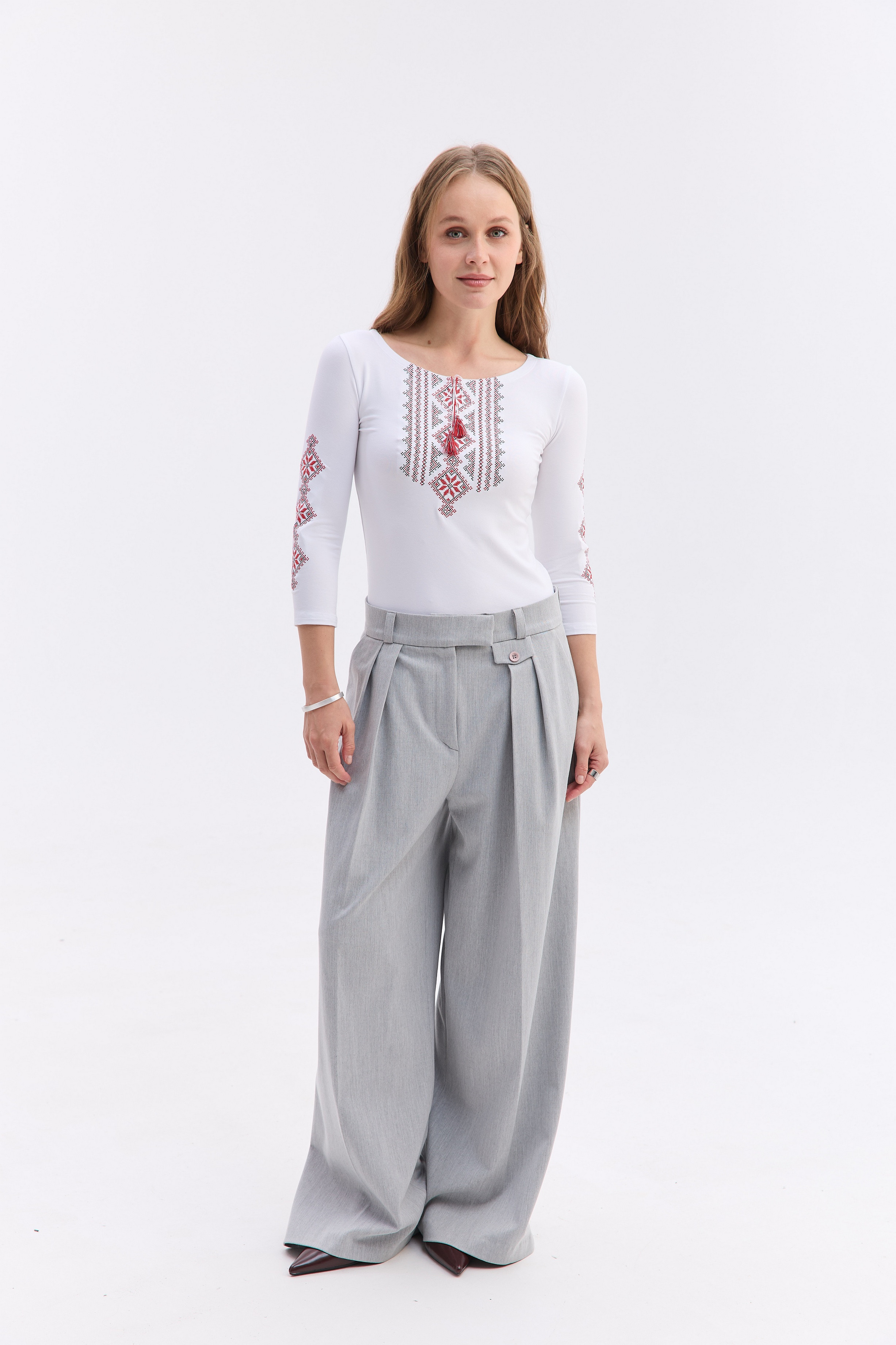 Жіноча трикотажна вишиванка Гуцулка