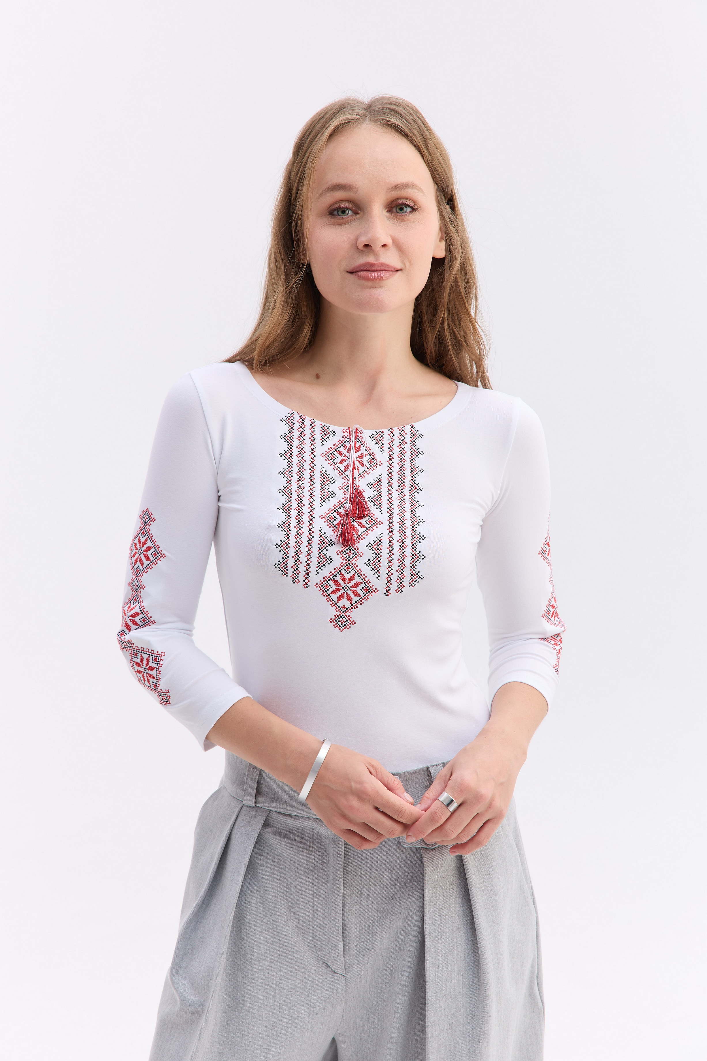 Жіноча трикотажна вишиванка Гуцулка