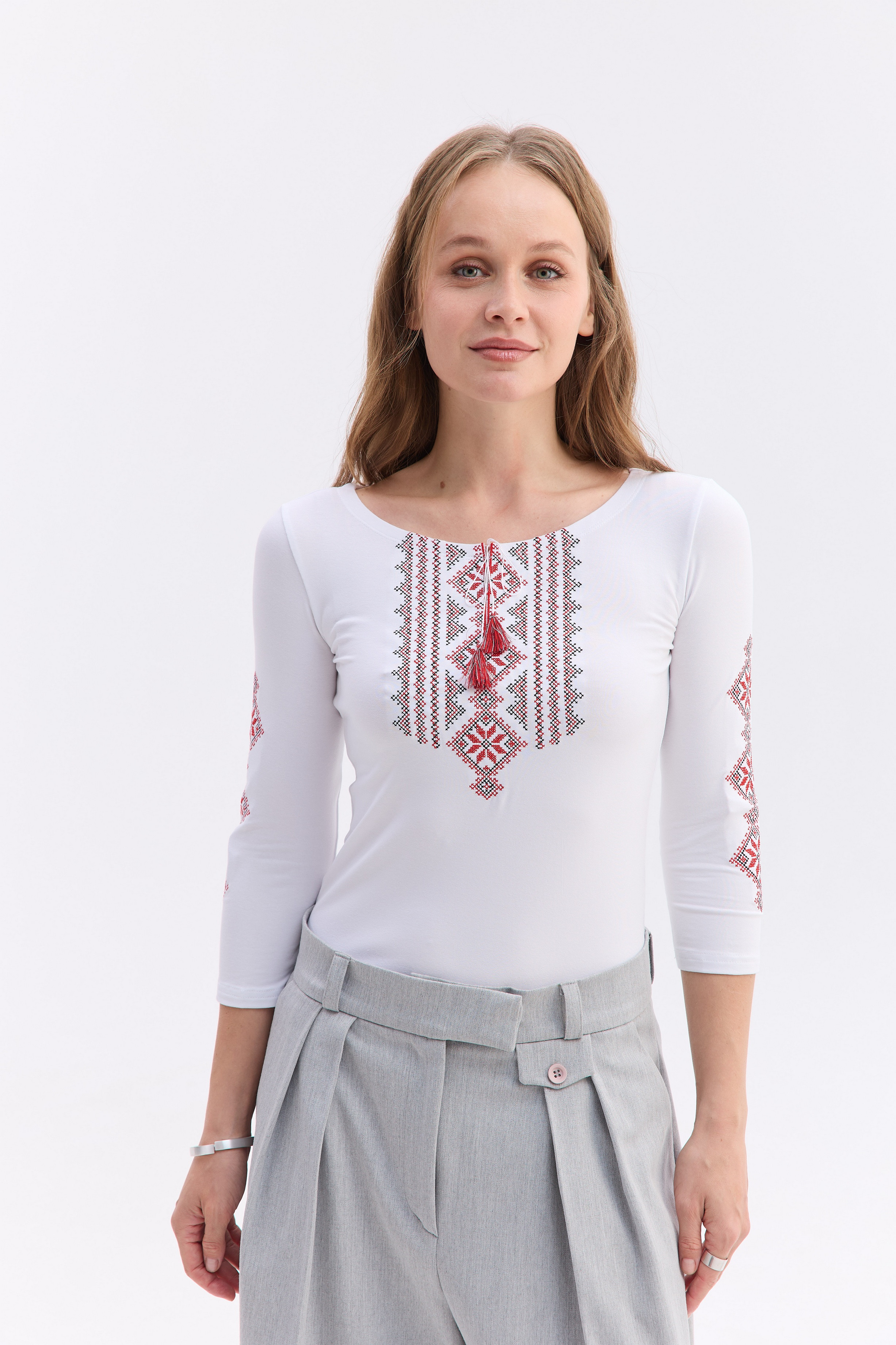 Жіноча трикотажна вишиванка Гуцулка