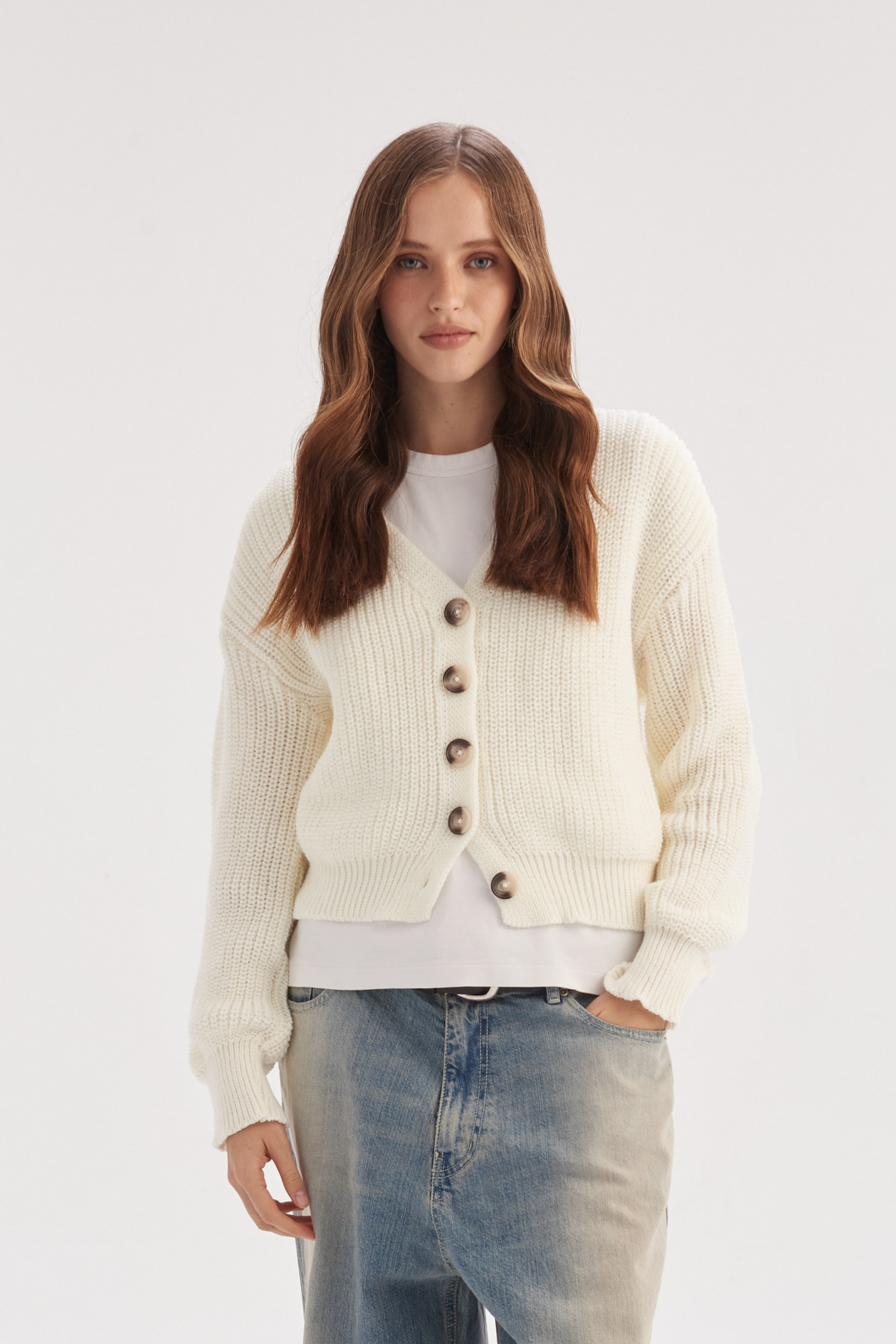 Міні-кардиган на ґудзиках Ненсі