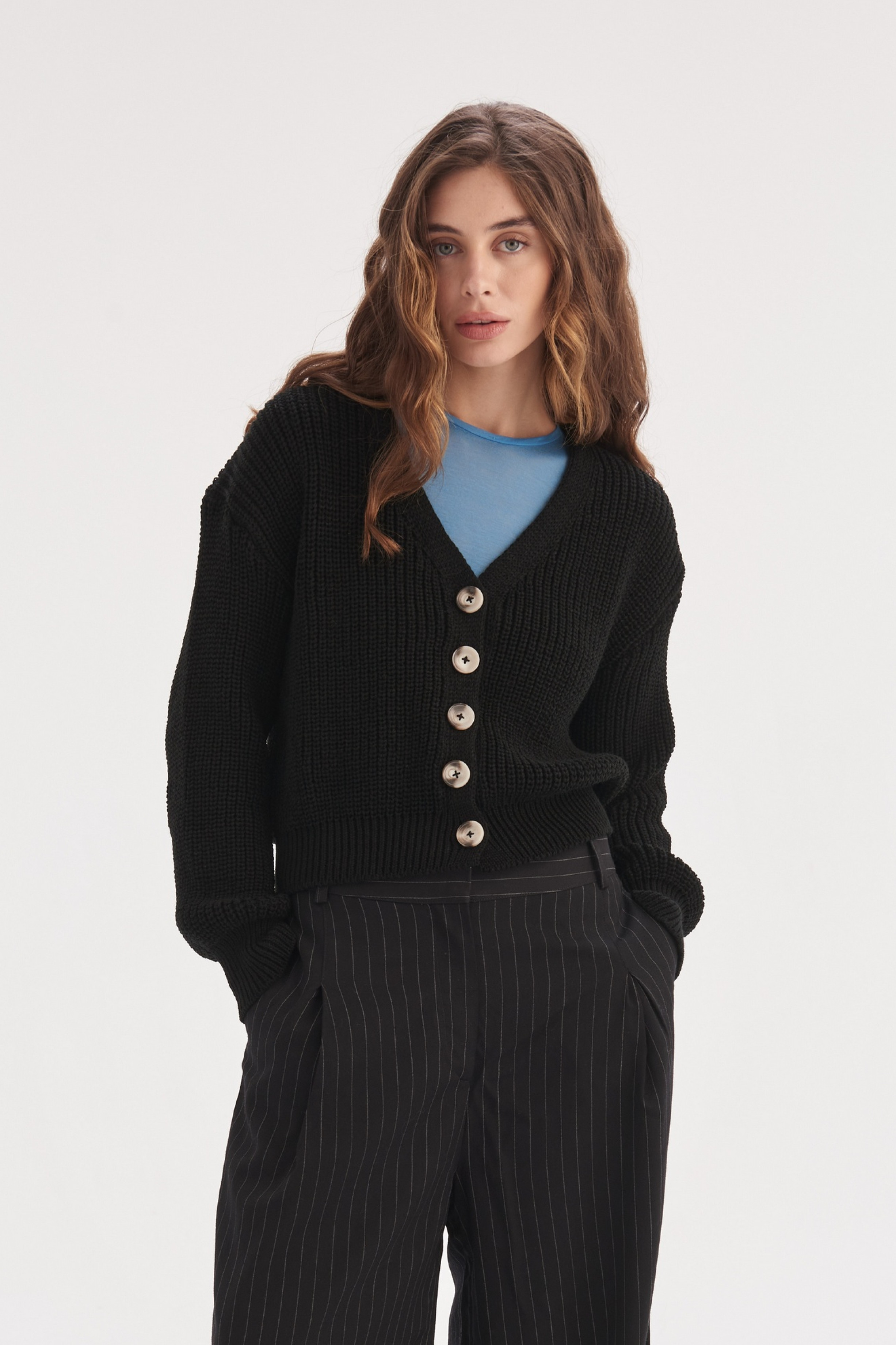 Міні-кардиган на ґудзиках Ненсі