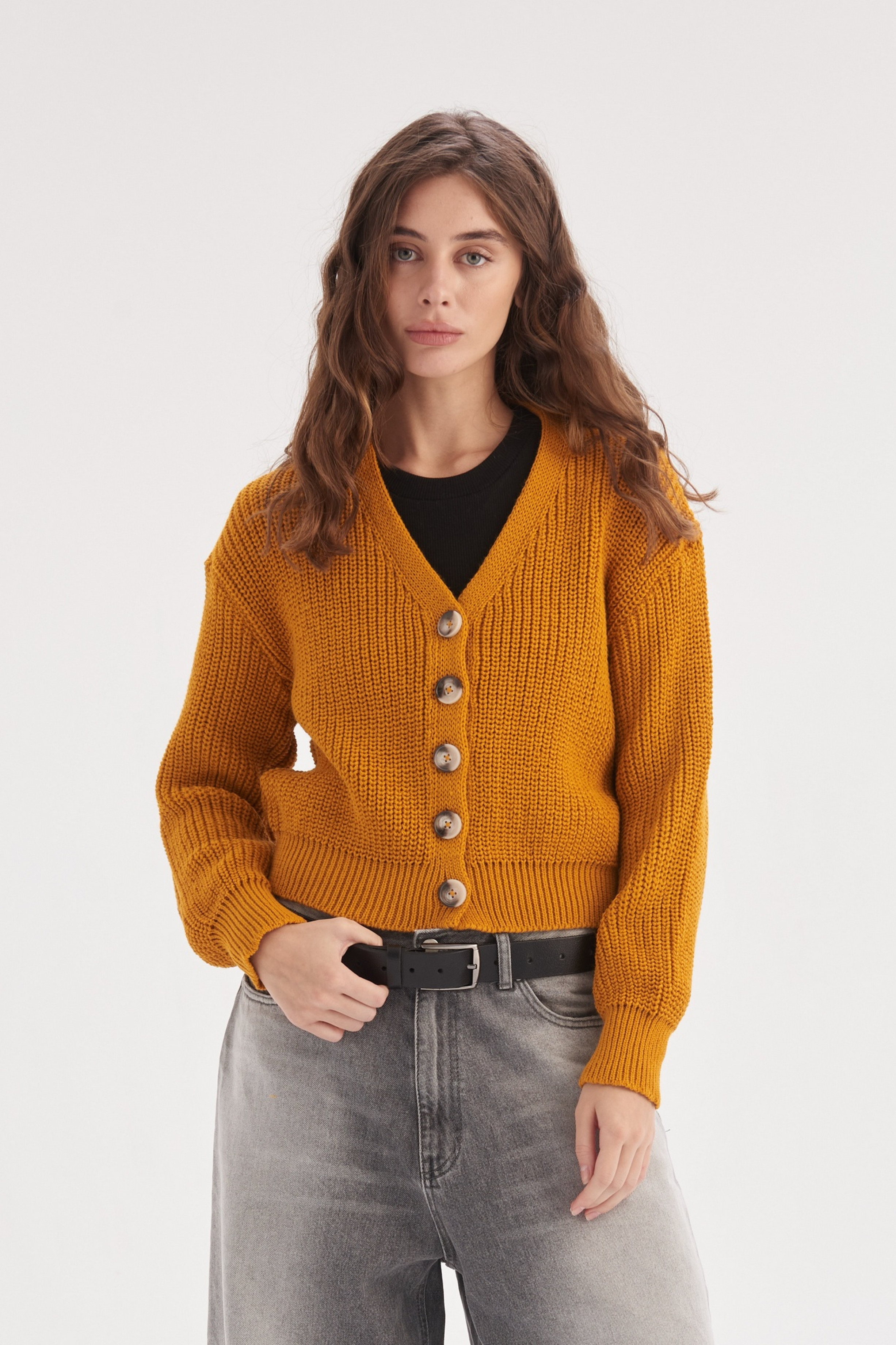 Міні-кардиган на ґудзиках Ненсі