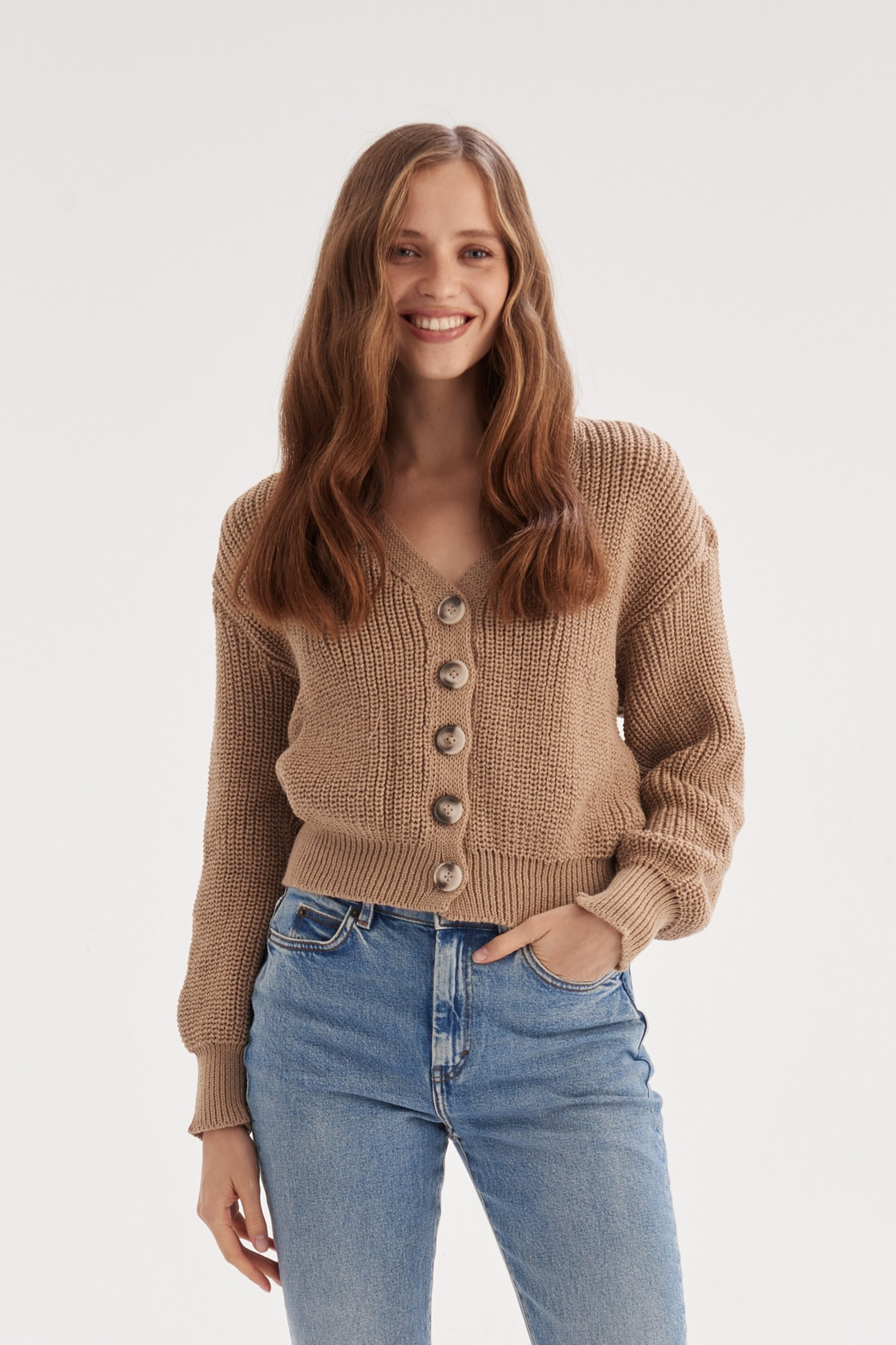 Міні-кардиган на ґудзиках Ненсі