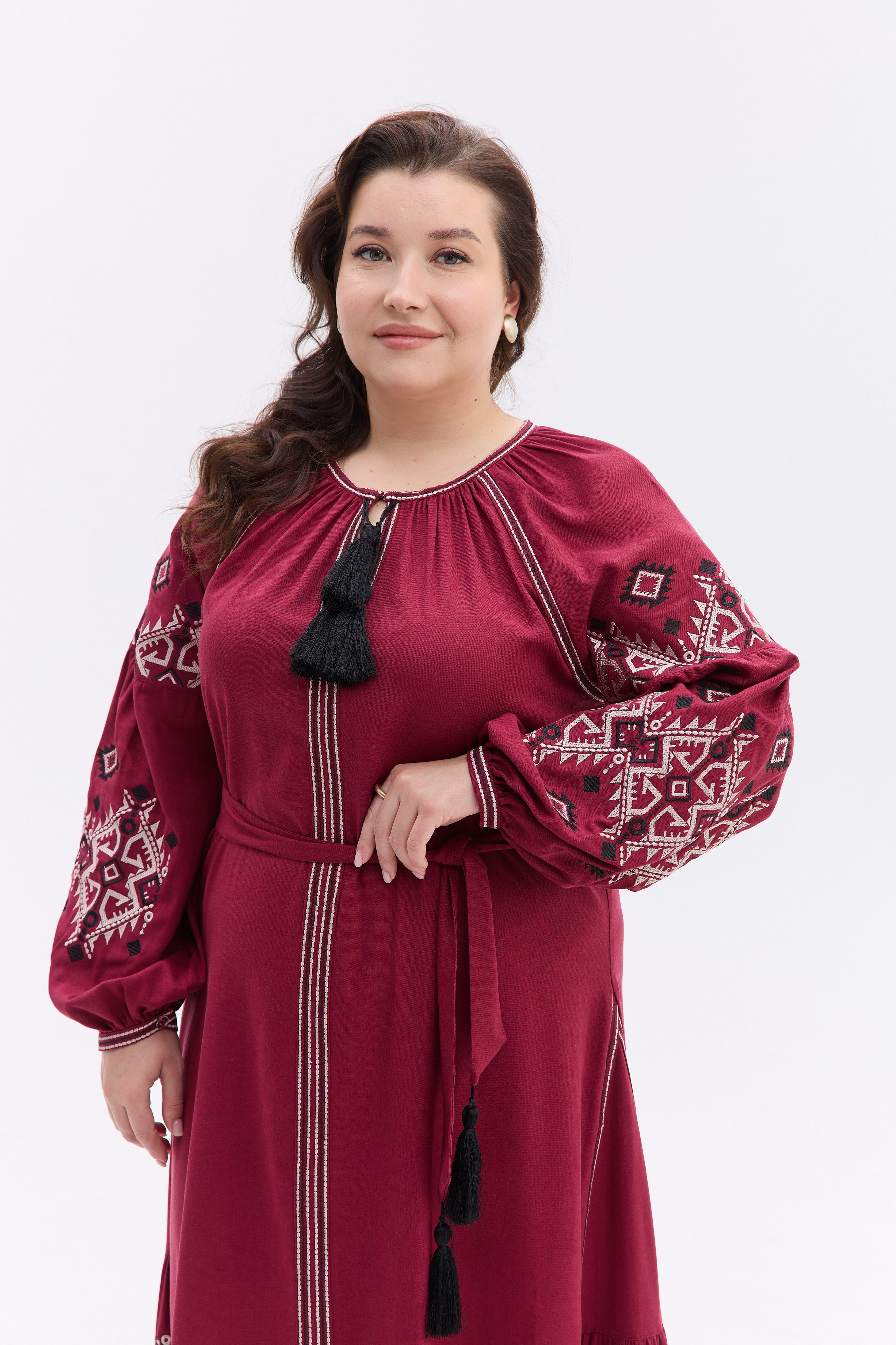 Вишита жіноча сукня Либідь