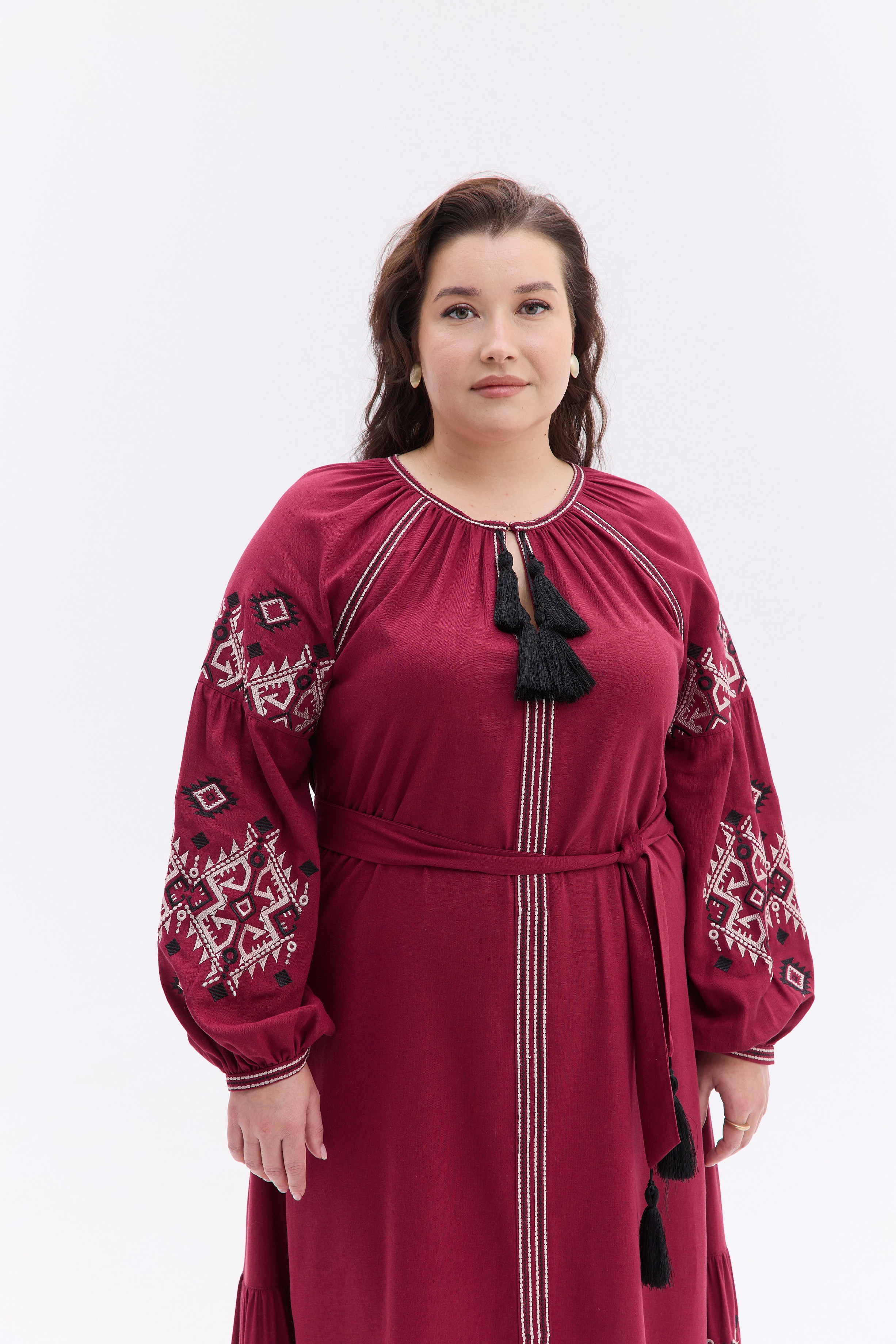 Вишита жіноча сукня Либідь