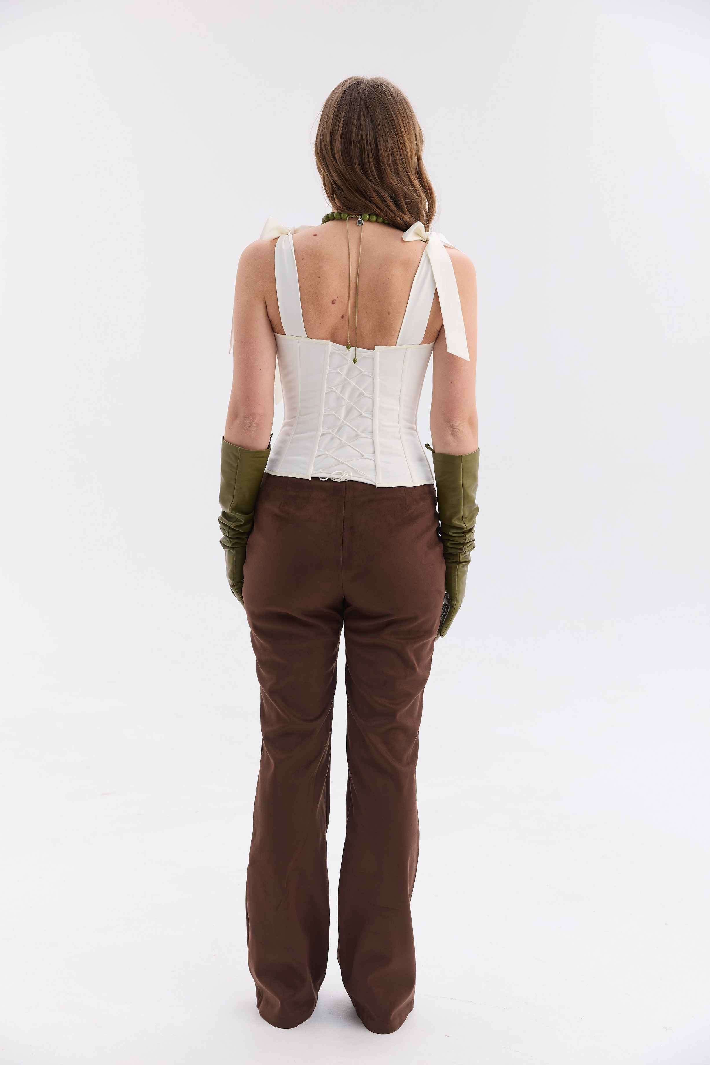 Вишитий жіночий топ зі шнурівкою Збіжжя