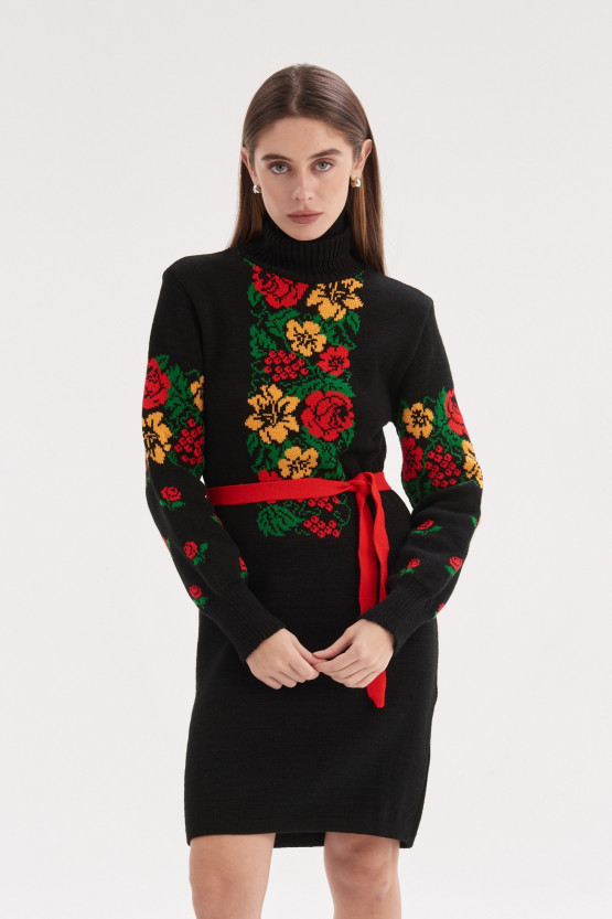 В'язана сукня Горобина | vj1051