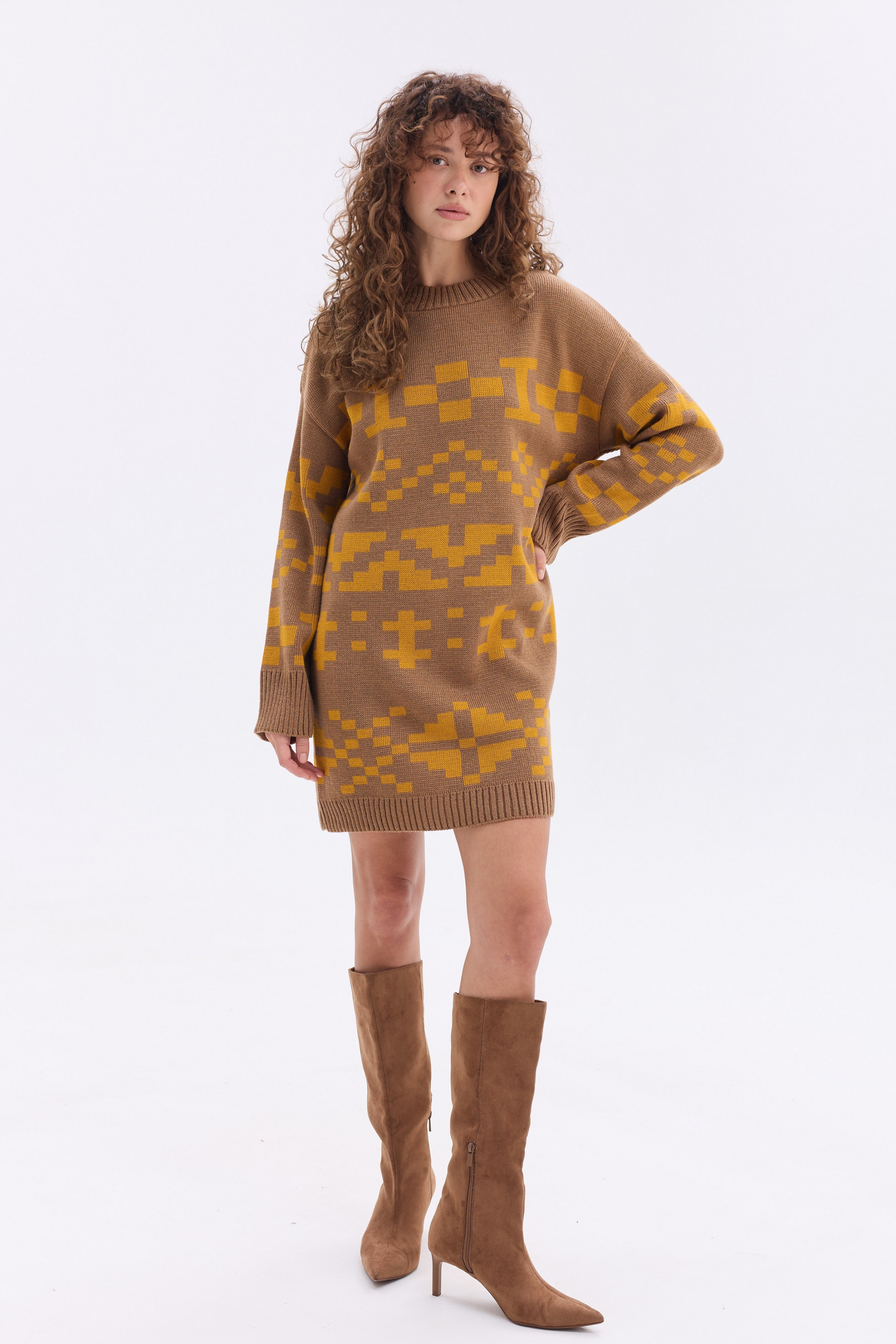 В'язана жіноча сукня Олена