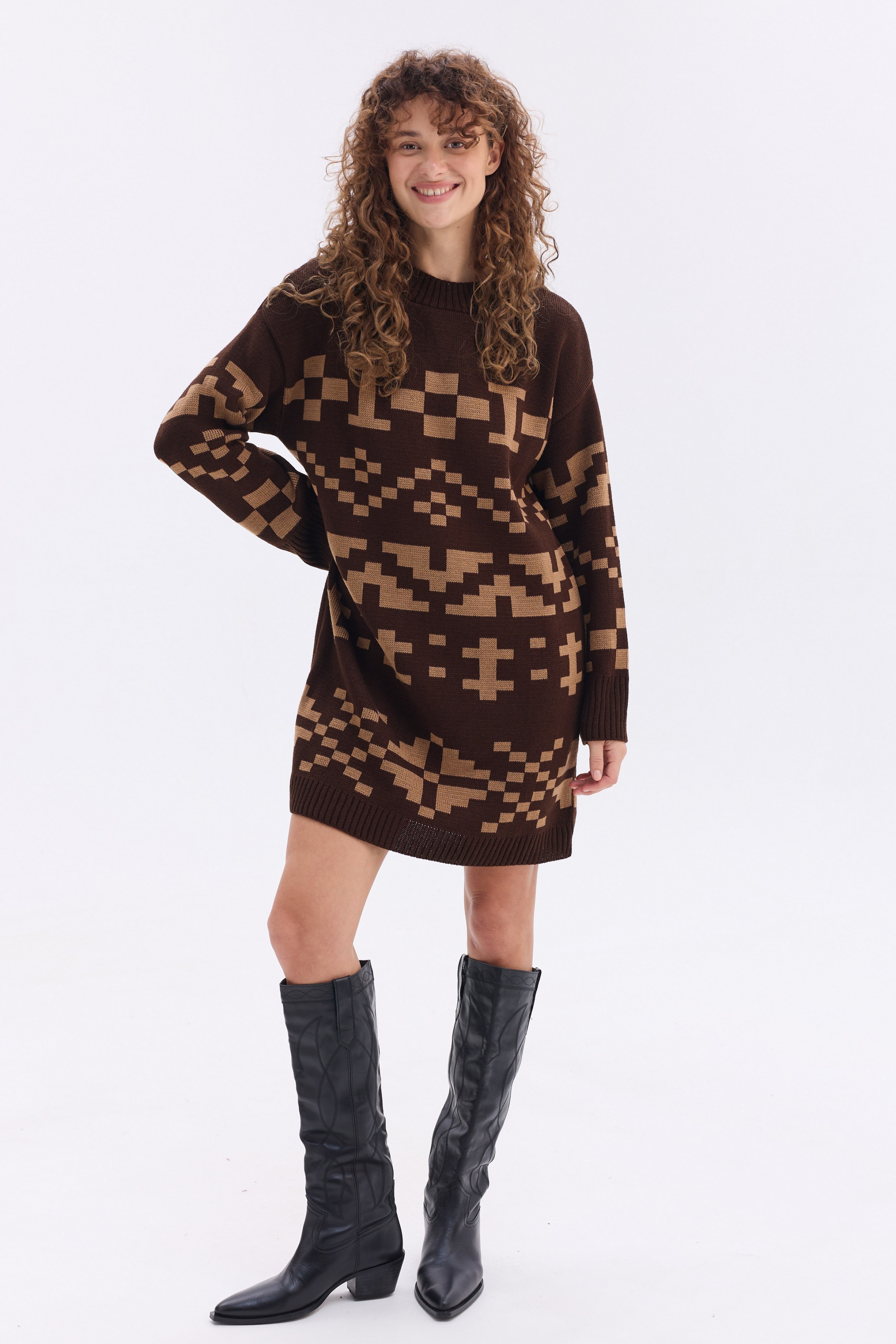 В'язана жіноча сукня Олена