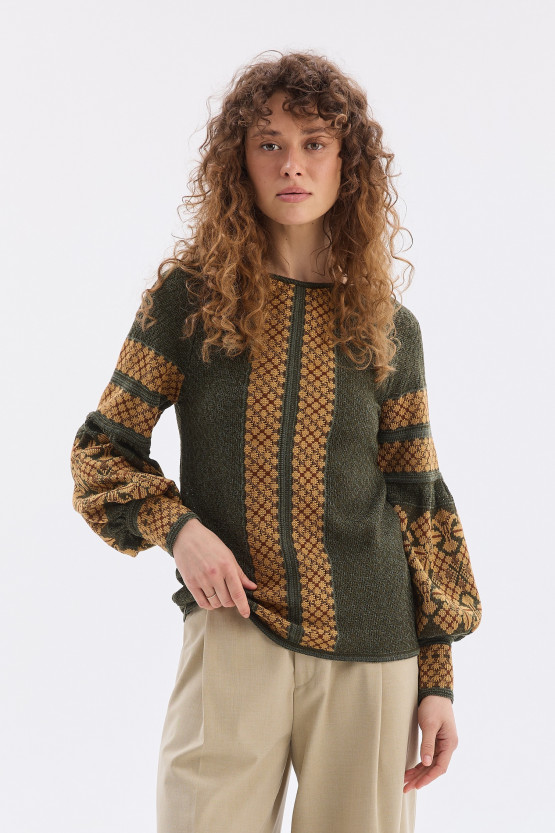 В'язана блуза Золотава | vl827